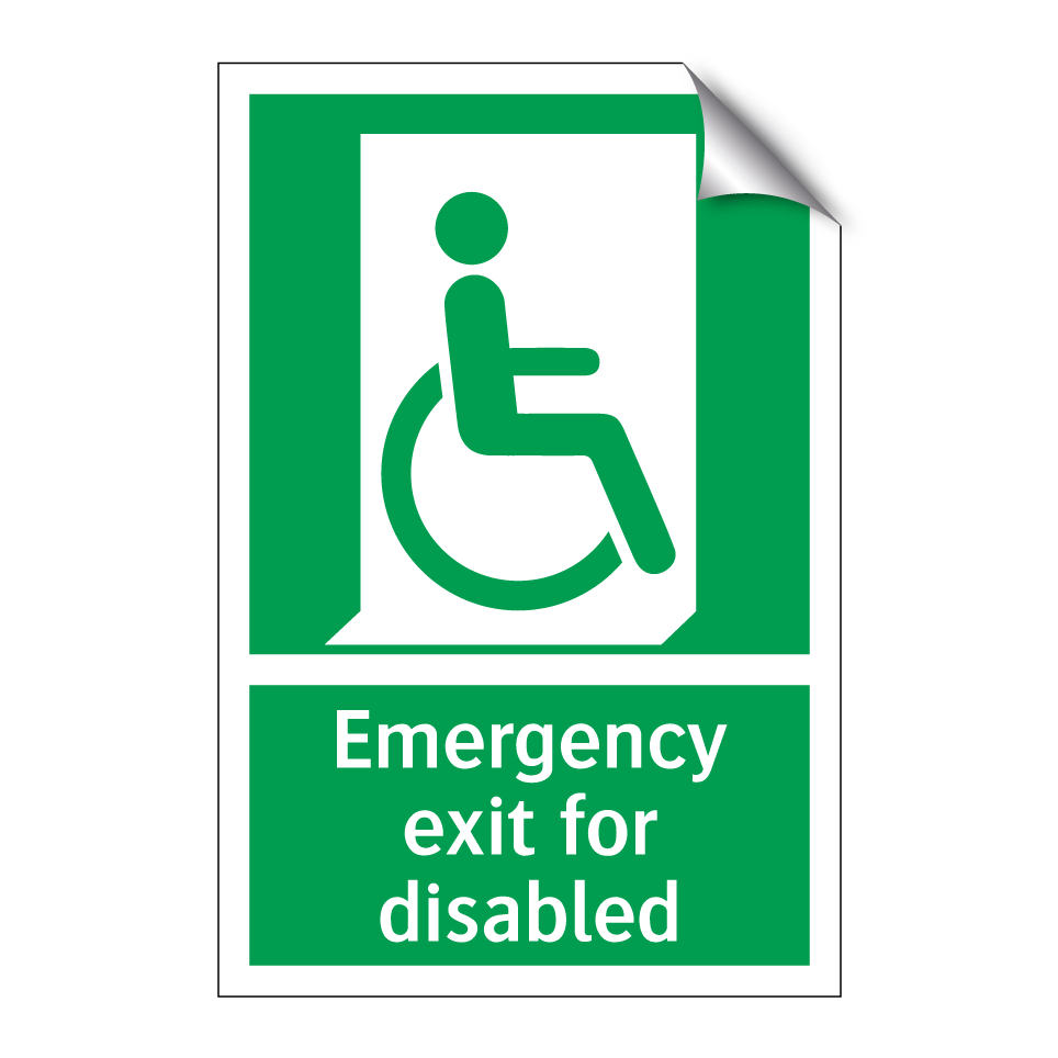 Emergency exit for disabled