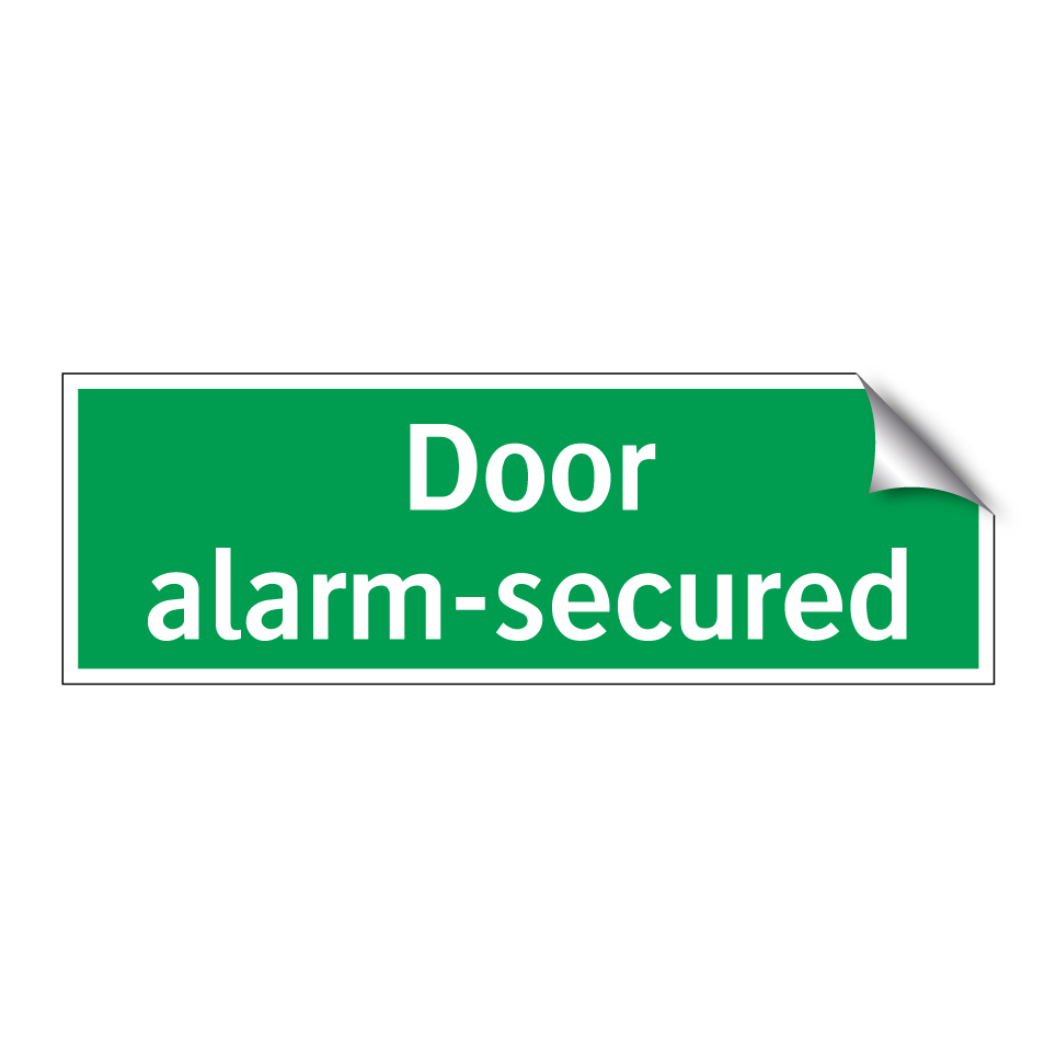 Door alarm-secured