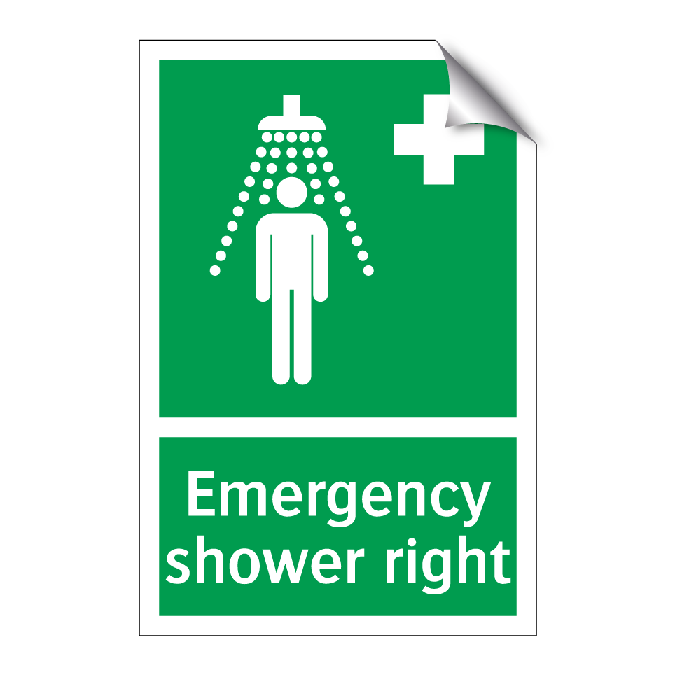 Emergency shower right