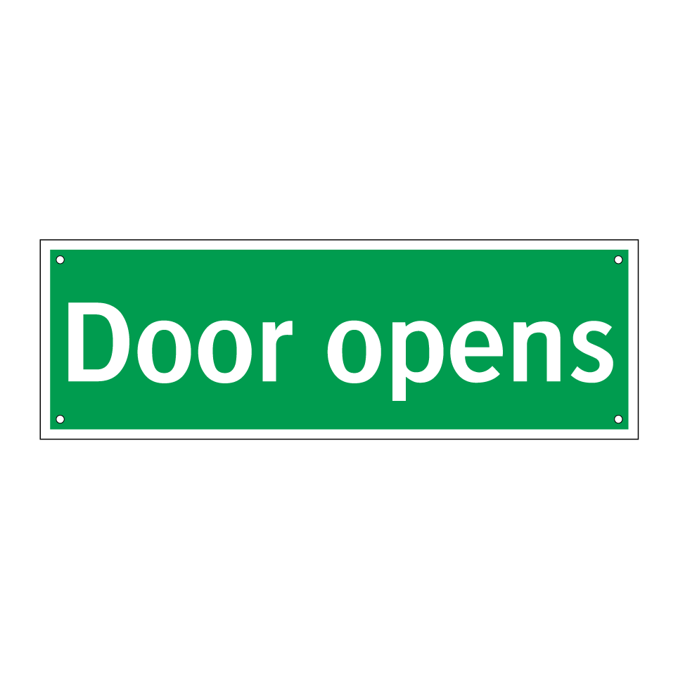 Door opens