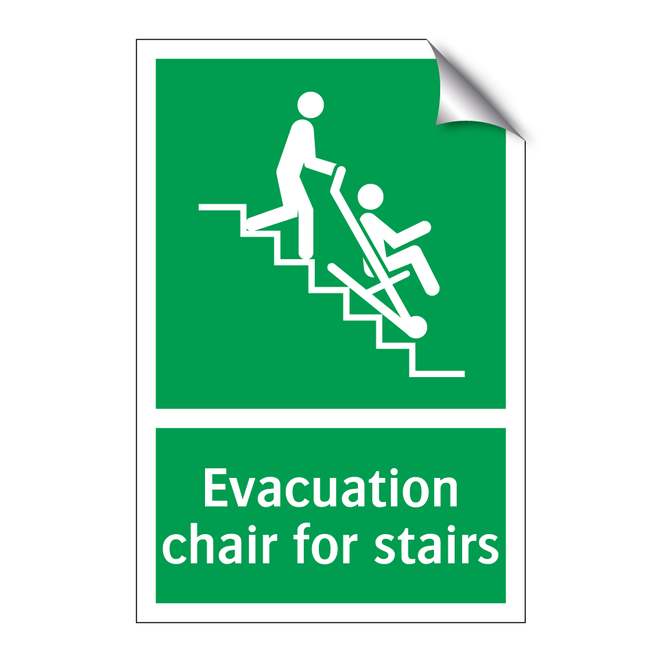 Evacuation chair for stairs