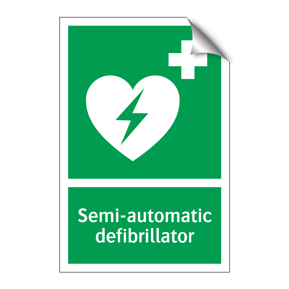 Semi-automatic defibrillator