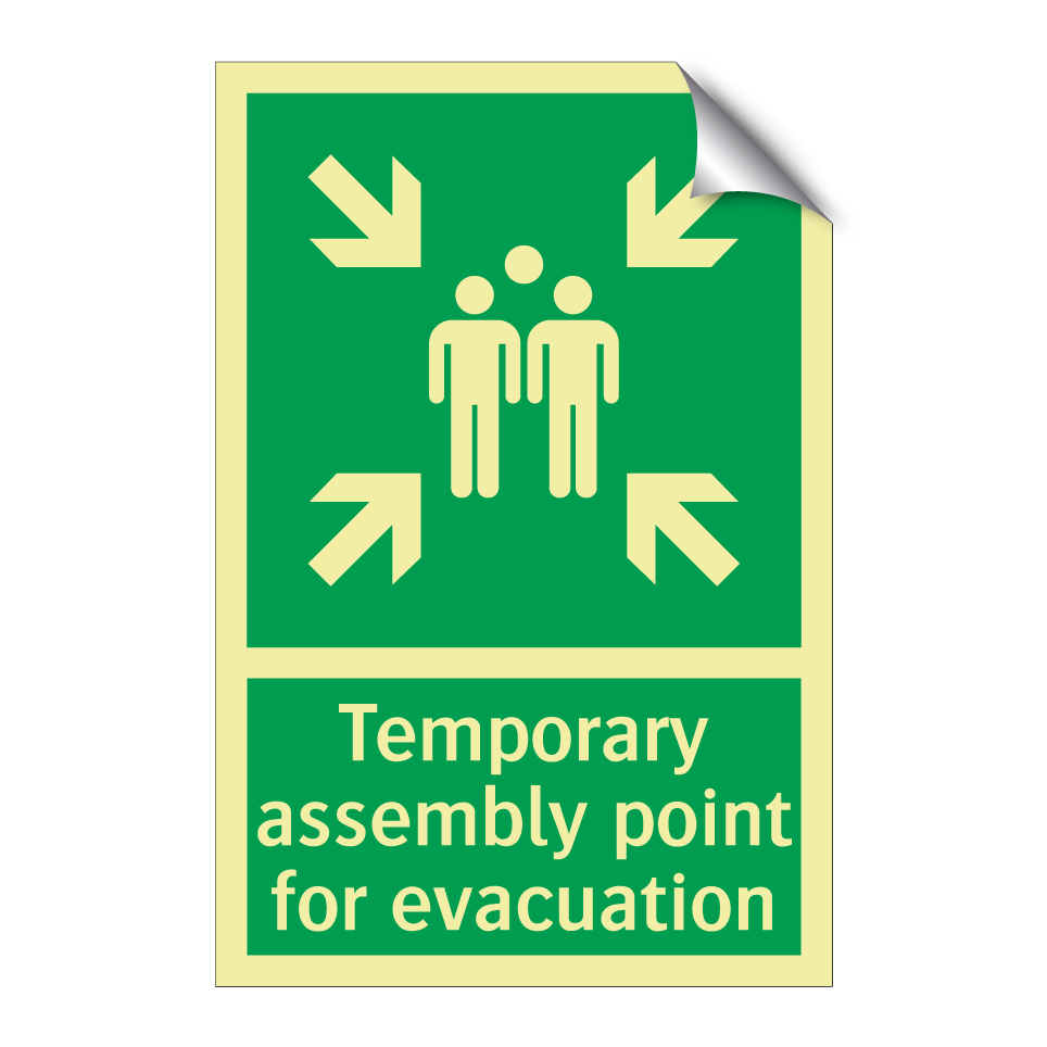 Temporary assembly point for evacuation
