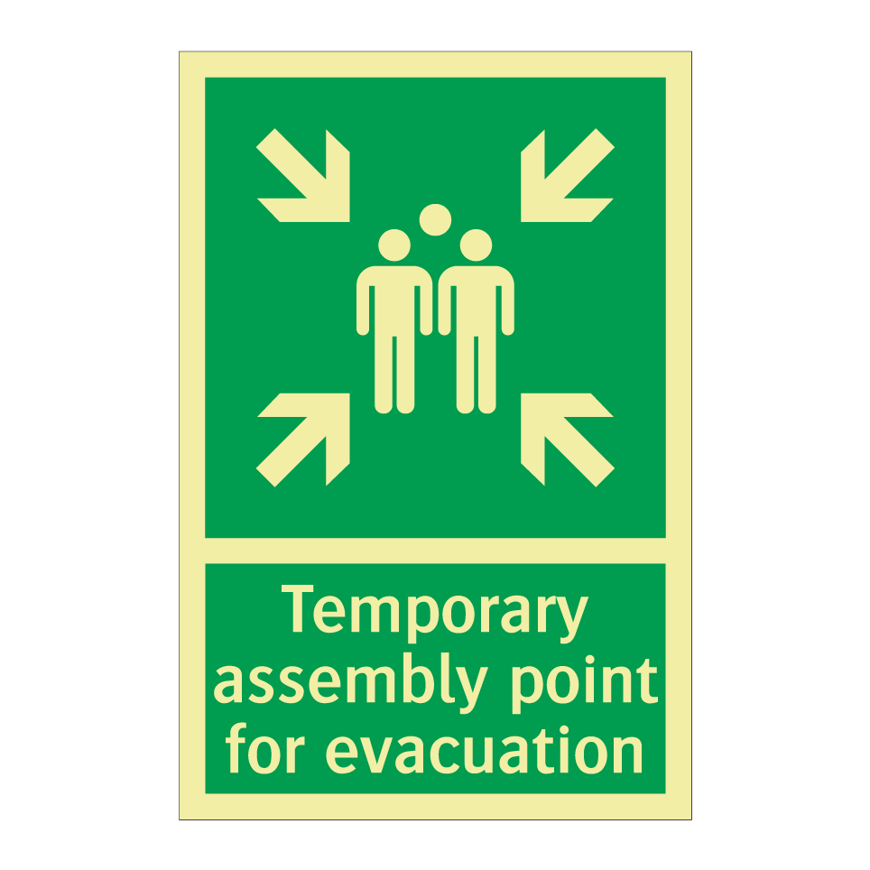 Temporary assembly point for evacuation