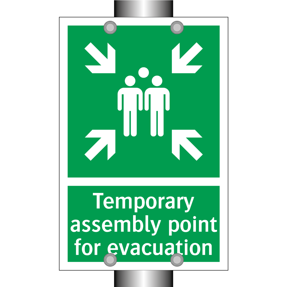 Temporary assembly point for evacuation