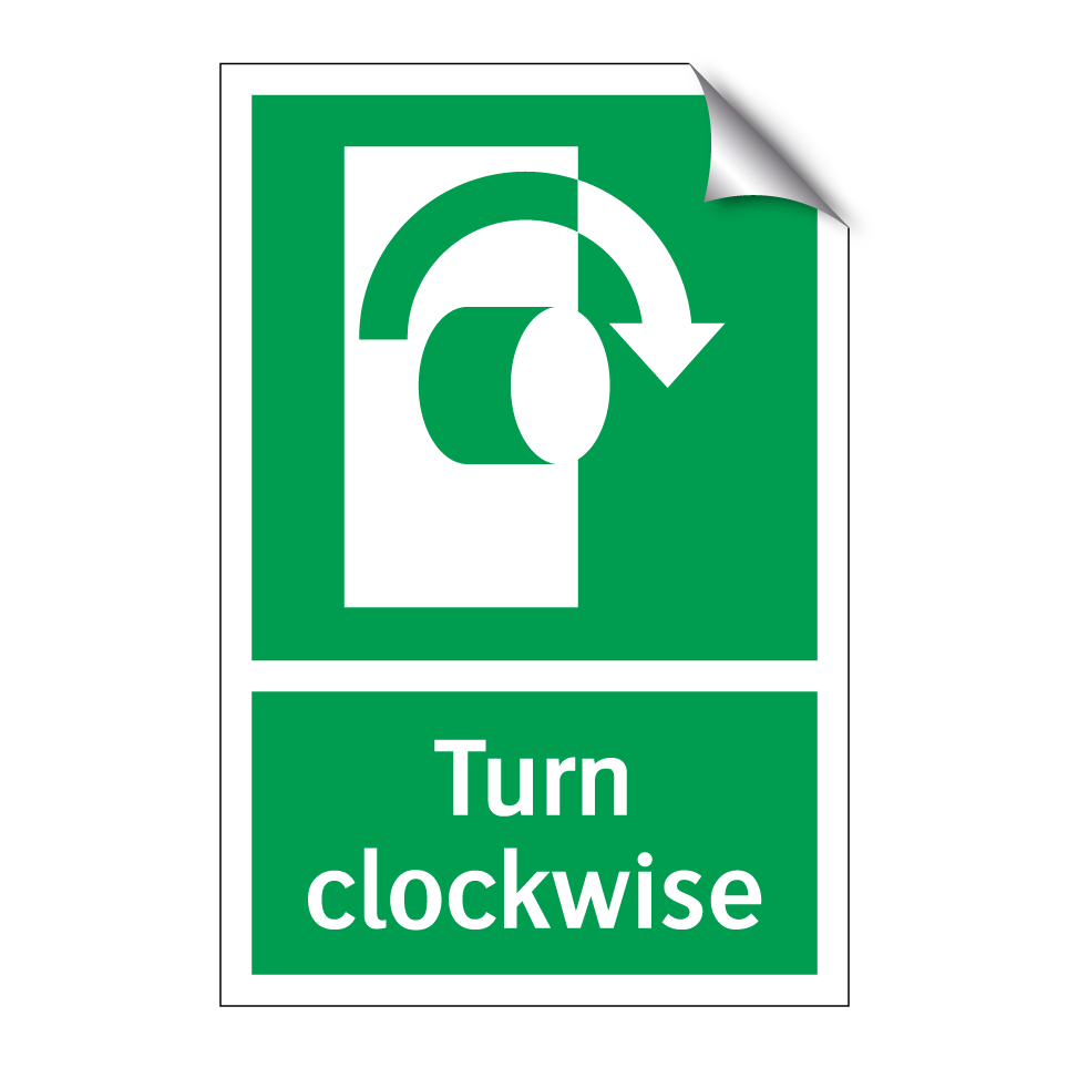 Turn clockwise