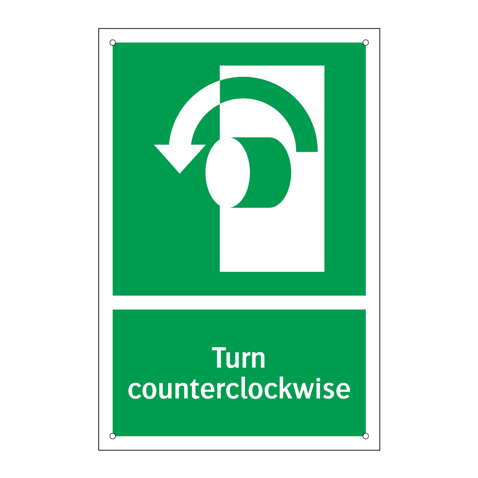 Turn counterclockwise