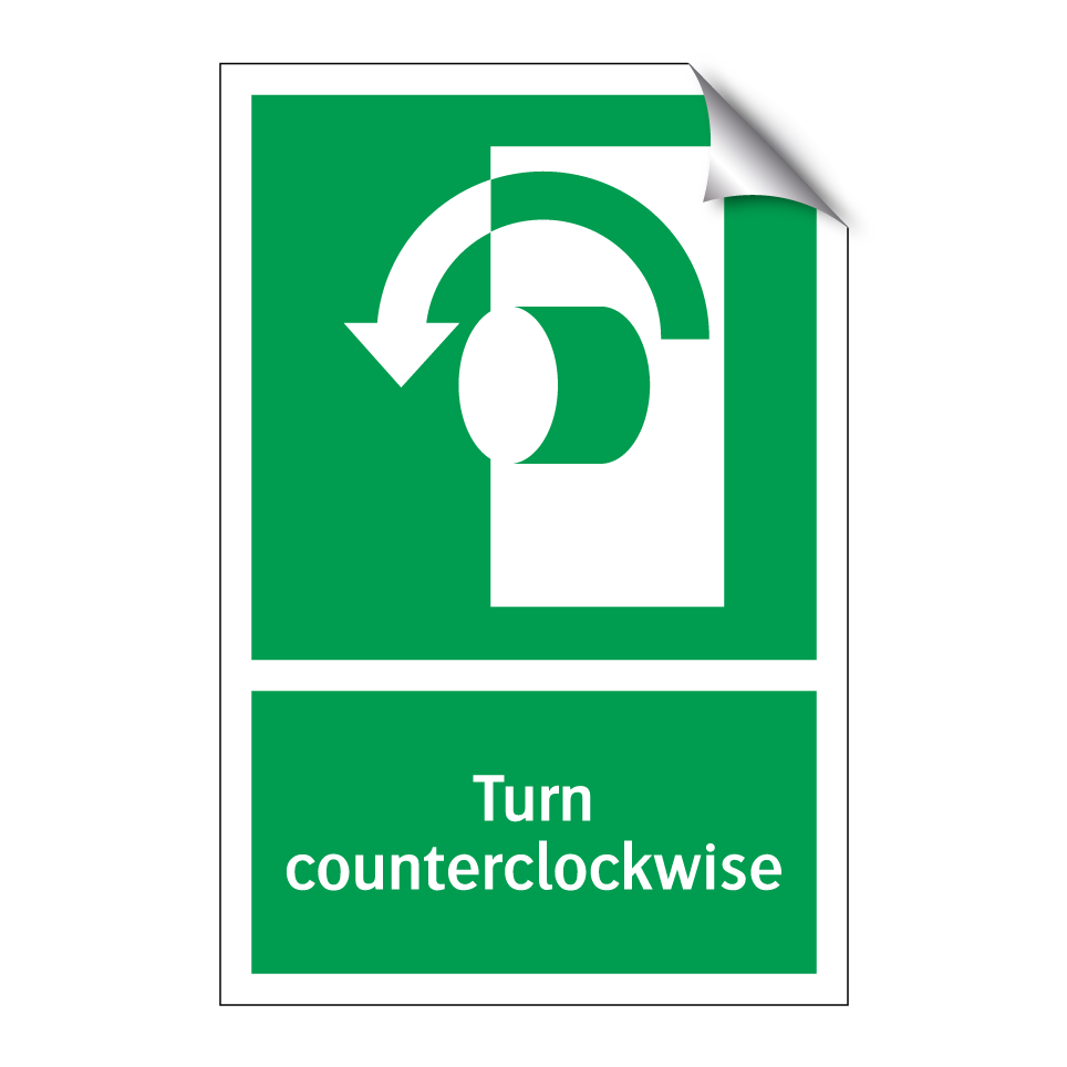 Turn counterclockwise