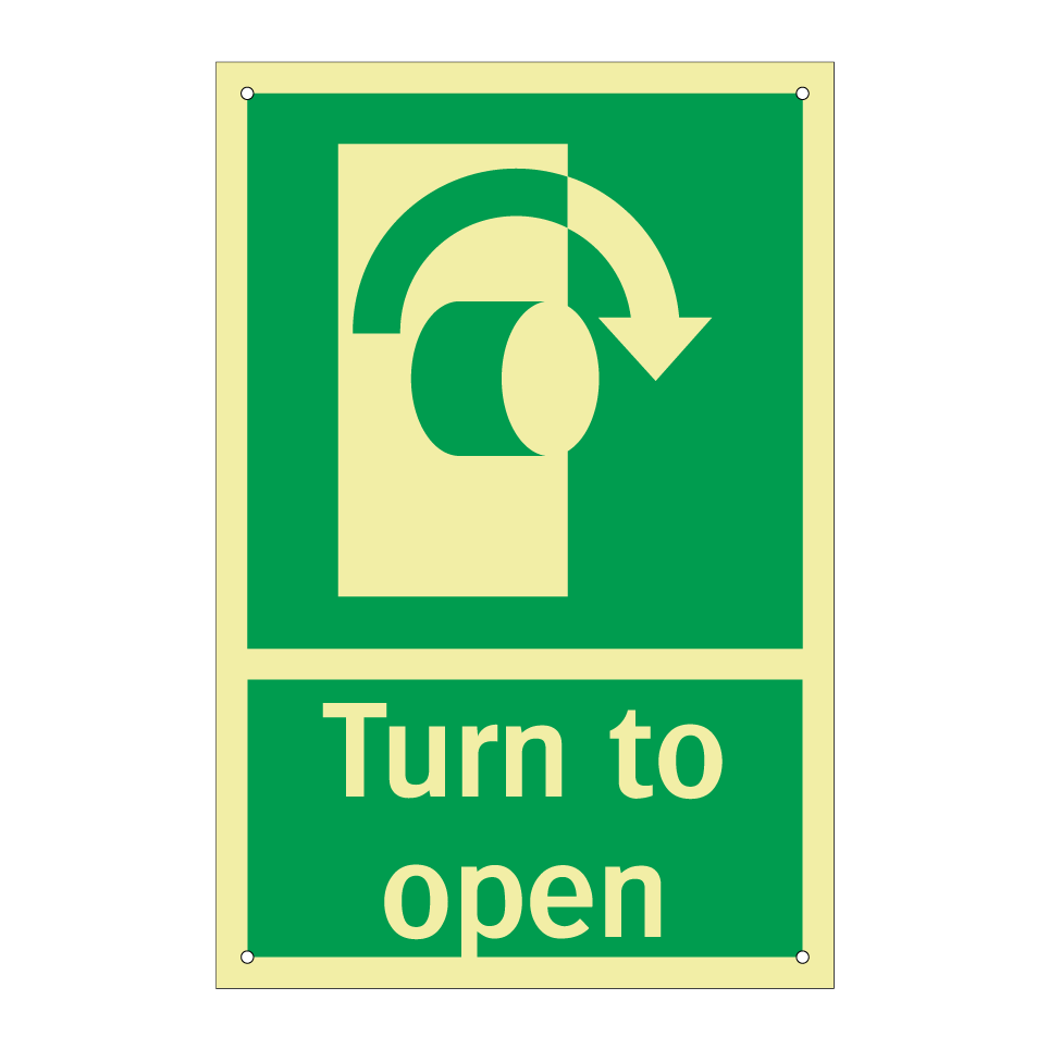 Turn to open