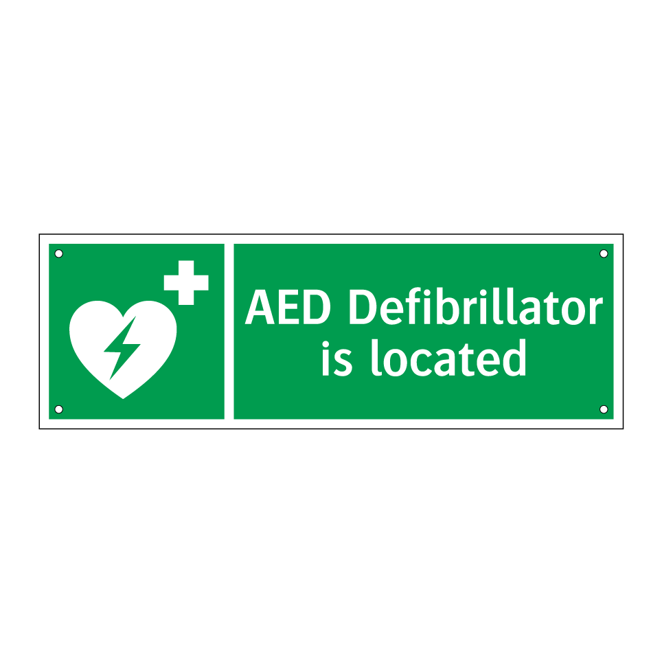 AED Defibrillator is located