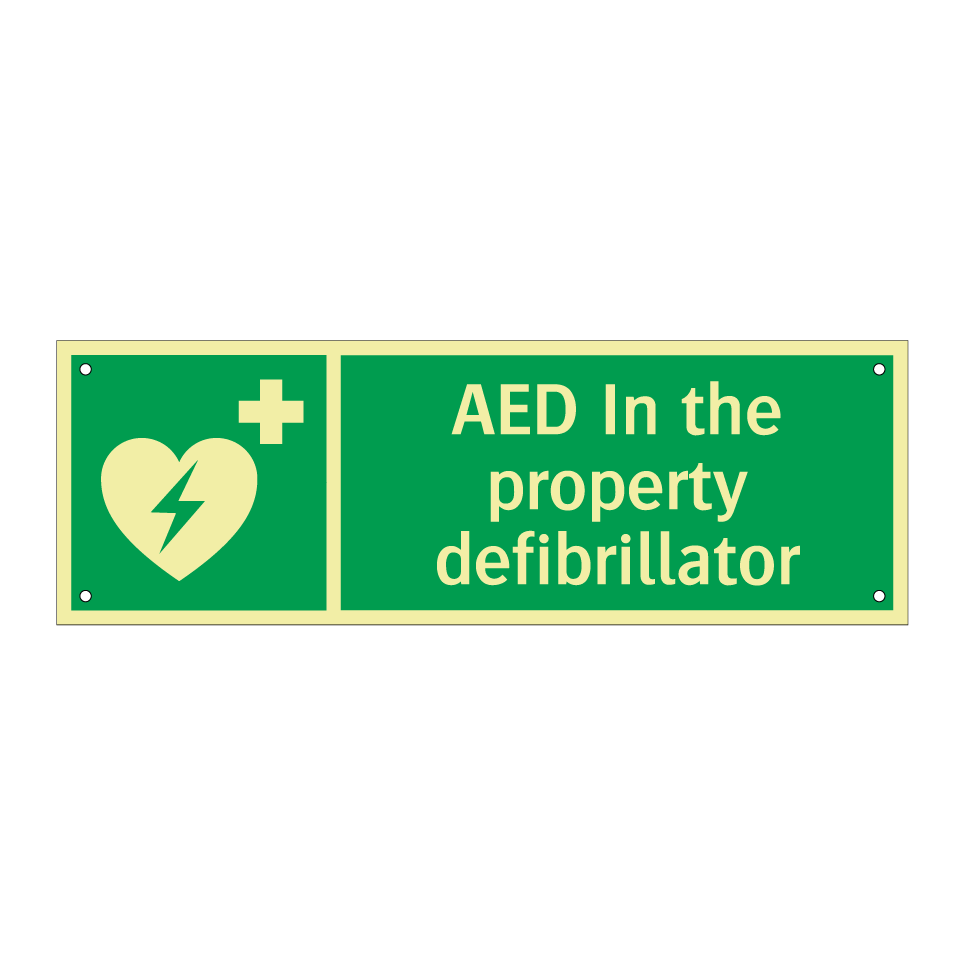 AED In the property defibrillator