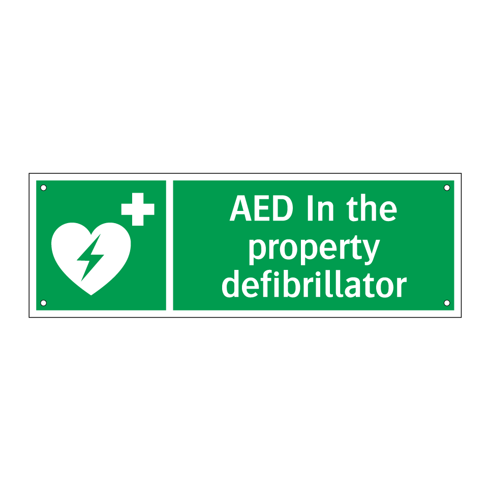 AED In the property defibrillator