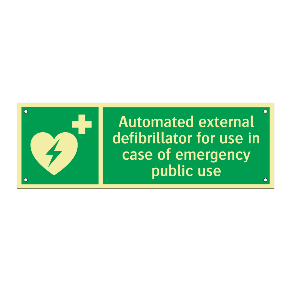 Automated external defibrillator for use in case of emergency public use