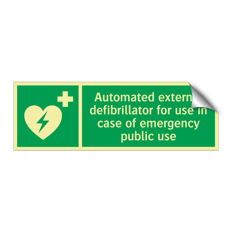 Automated external defibrillator for use in case of emergency public use