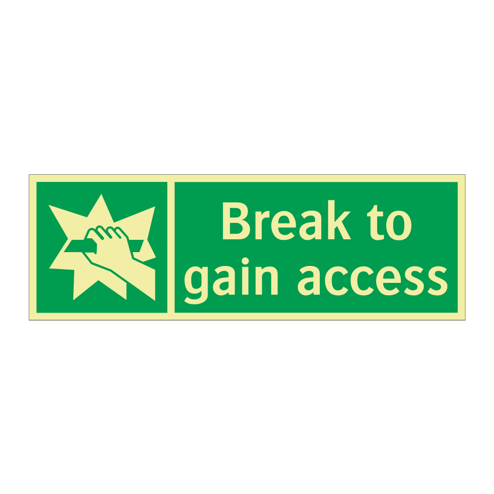 Break to gain access