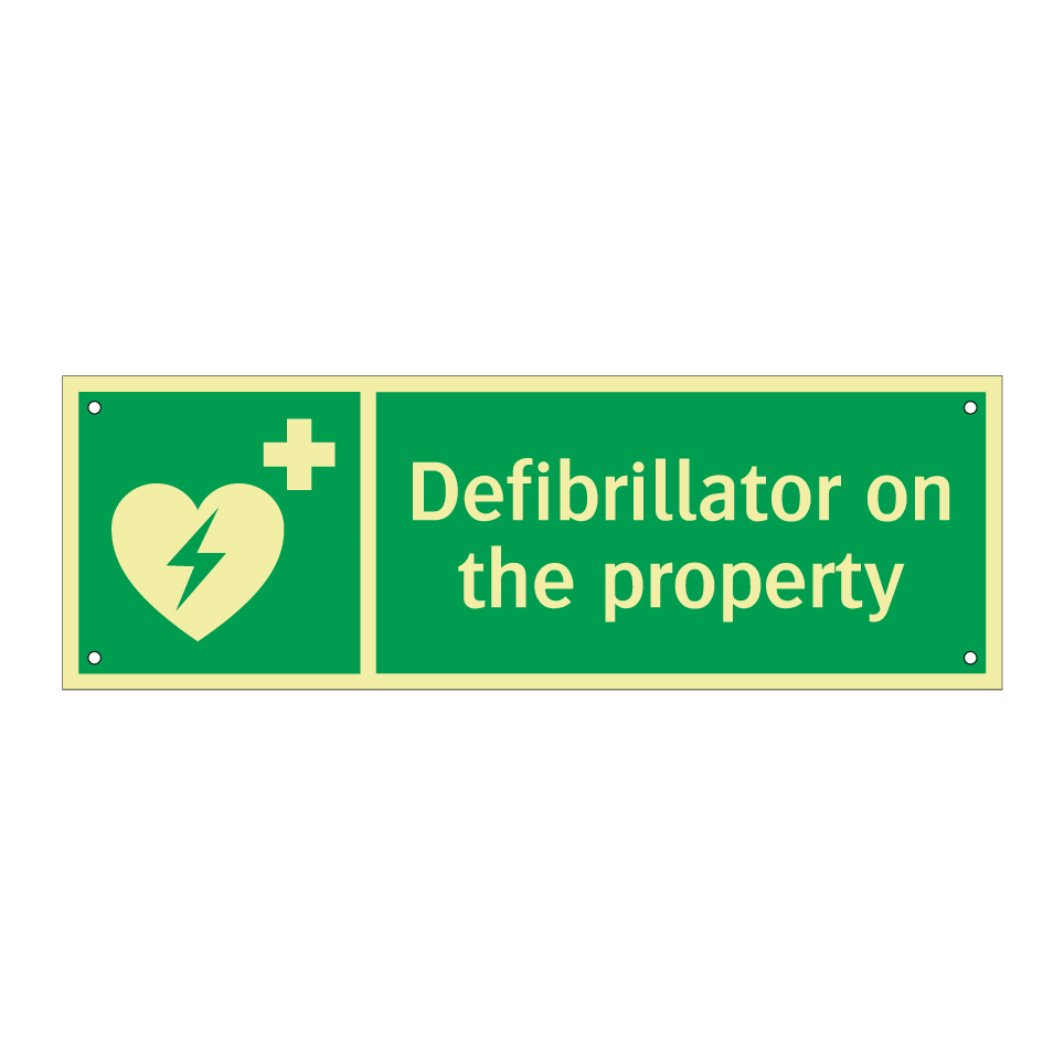 Defibrillator on the property