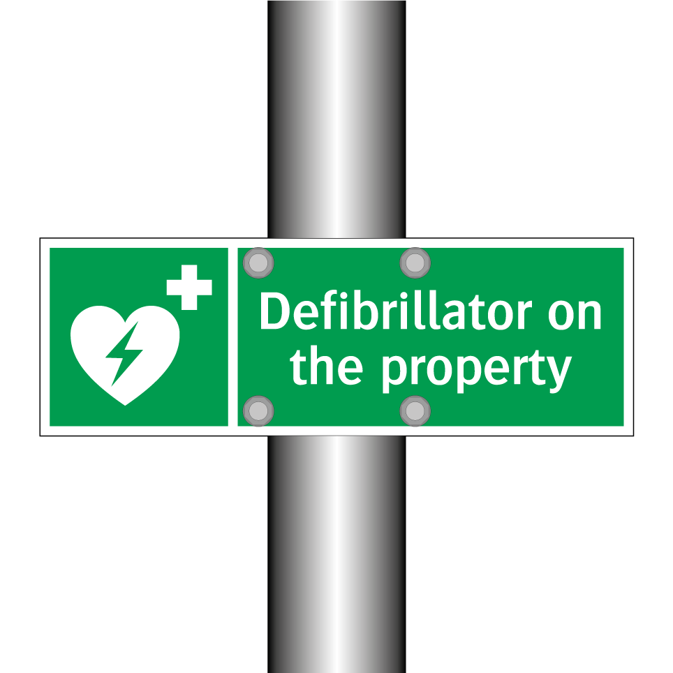 Defibrillator on the property