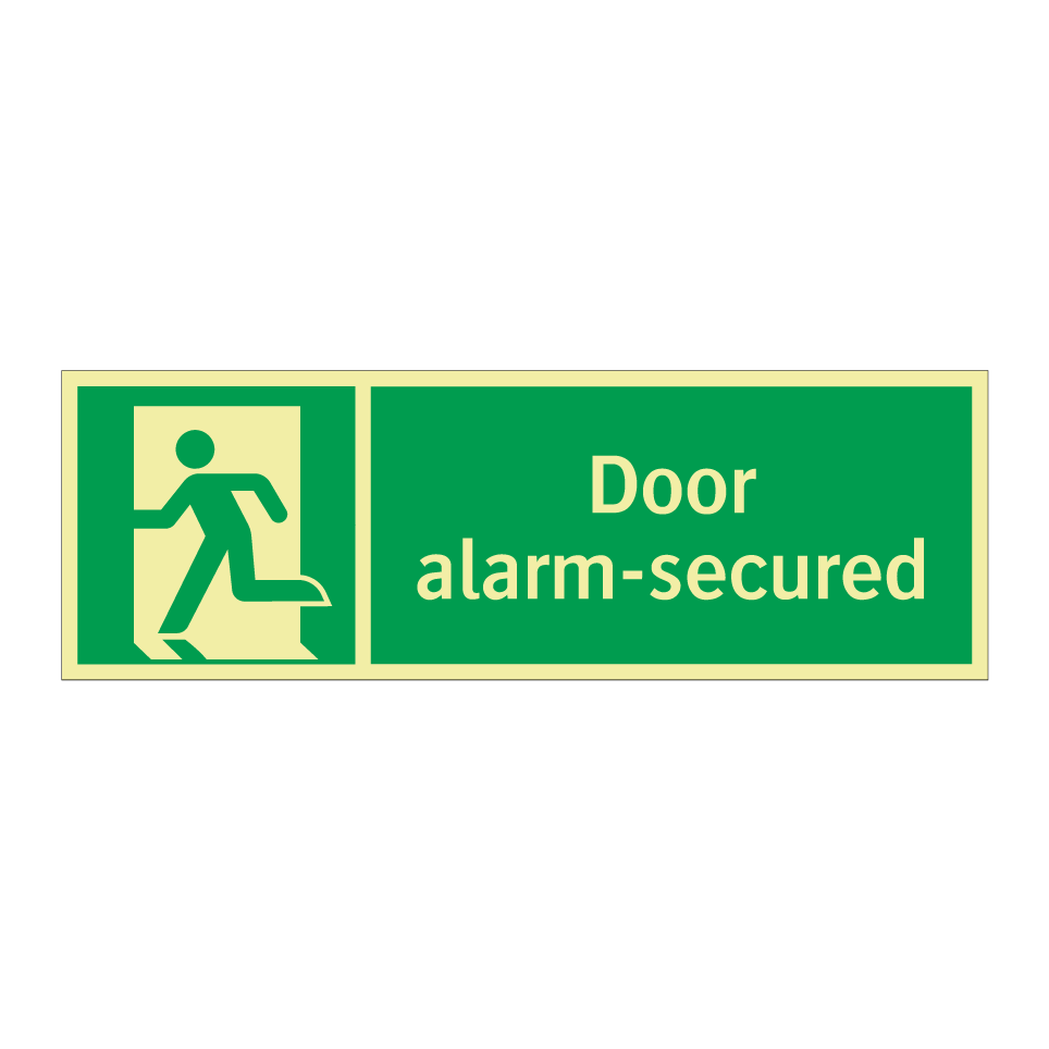 Door alarm-secured