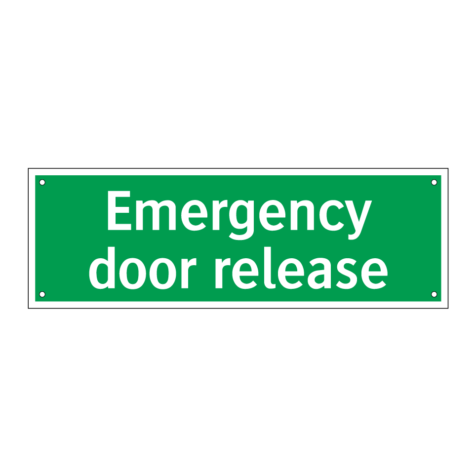 Emergency door release