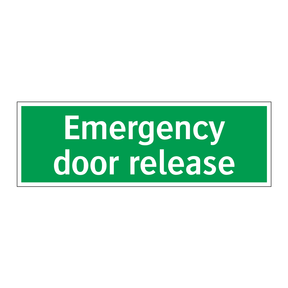 Emergency door release