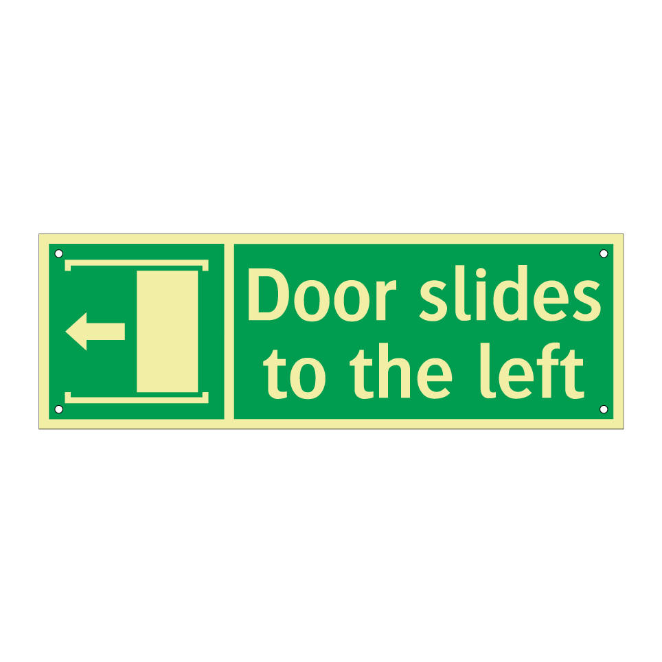 Door slides to the left