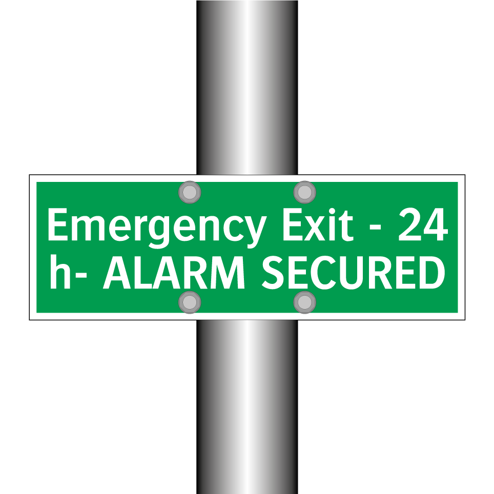 Emergency Exit - 24 h- ALARM SECURED