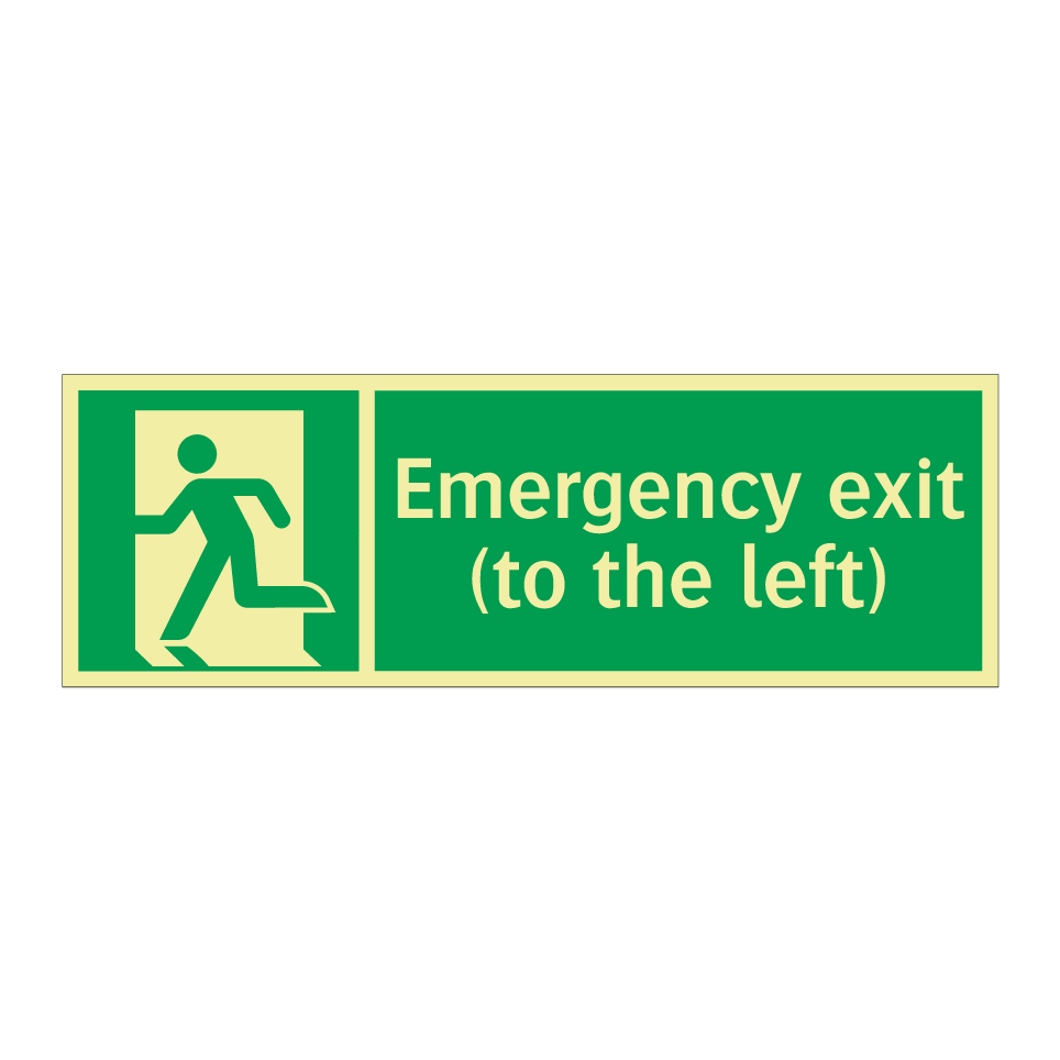 Emergency exit (to the left)
