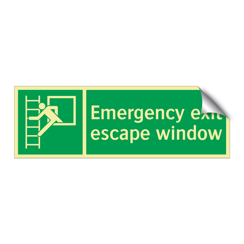 Emergency exit escape window