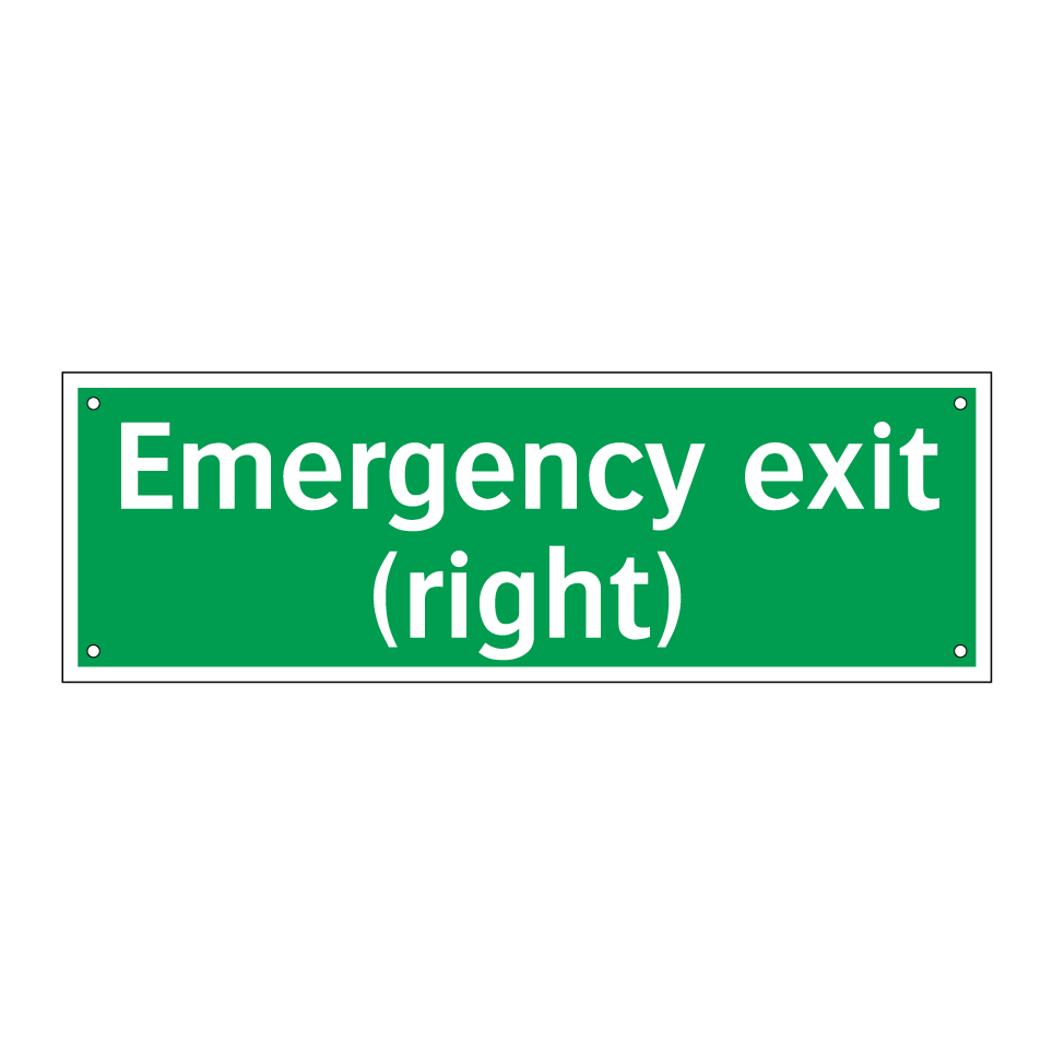 Emergency exit (right)
