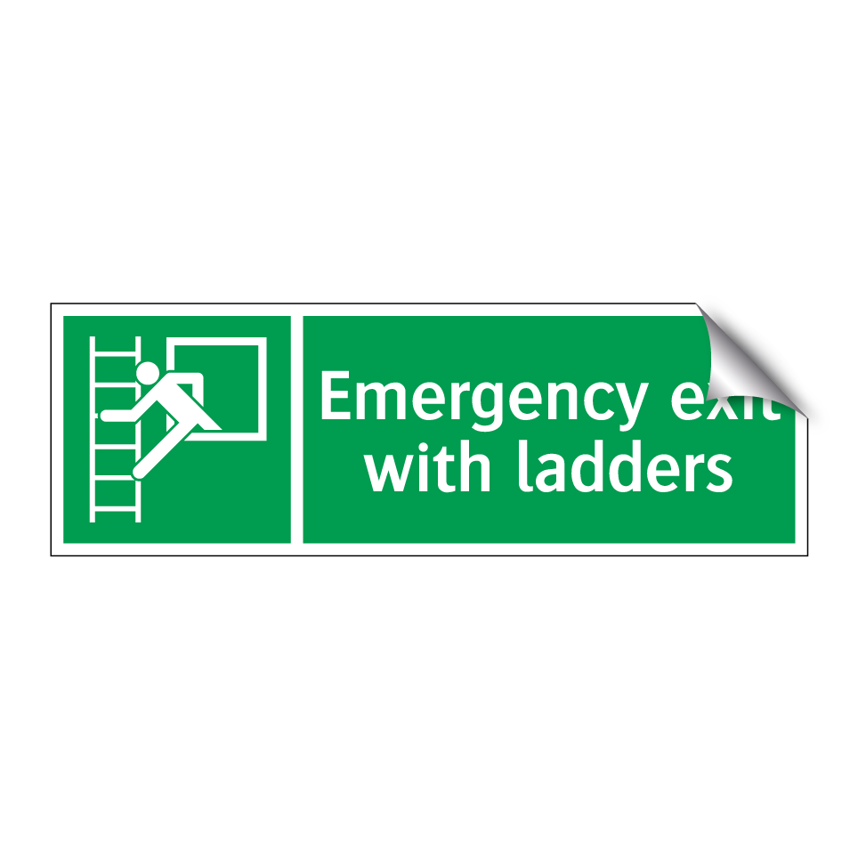 Emergency exit with ladders