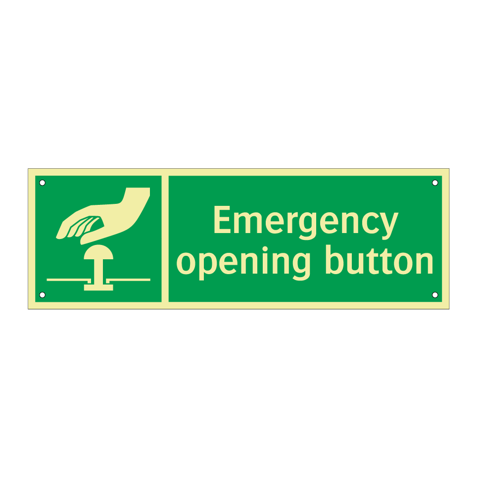 Emergency opening button