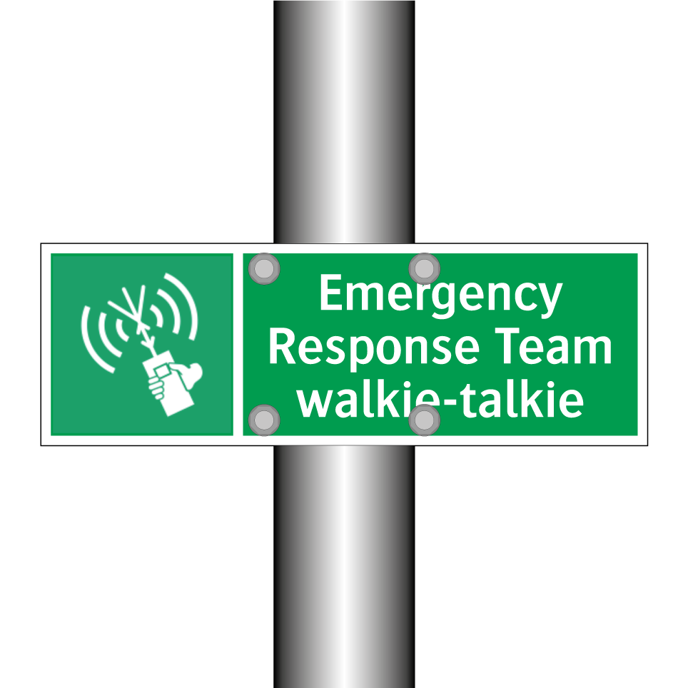 Emergency Response Team walkie-talkie