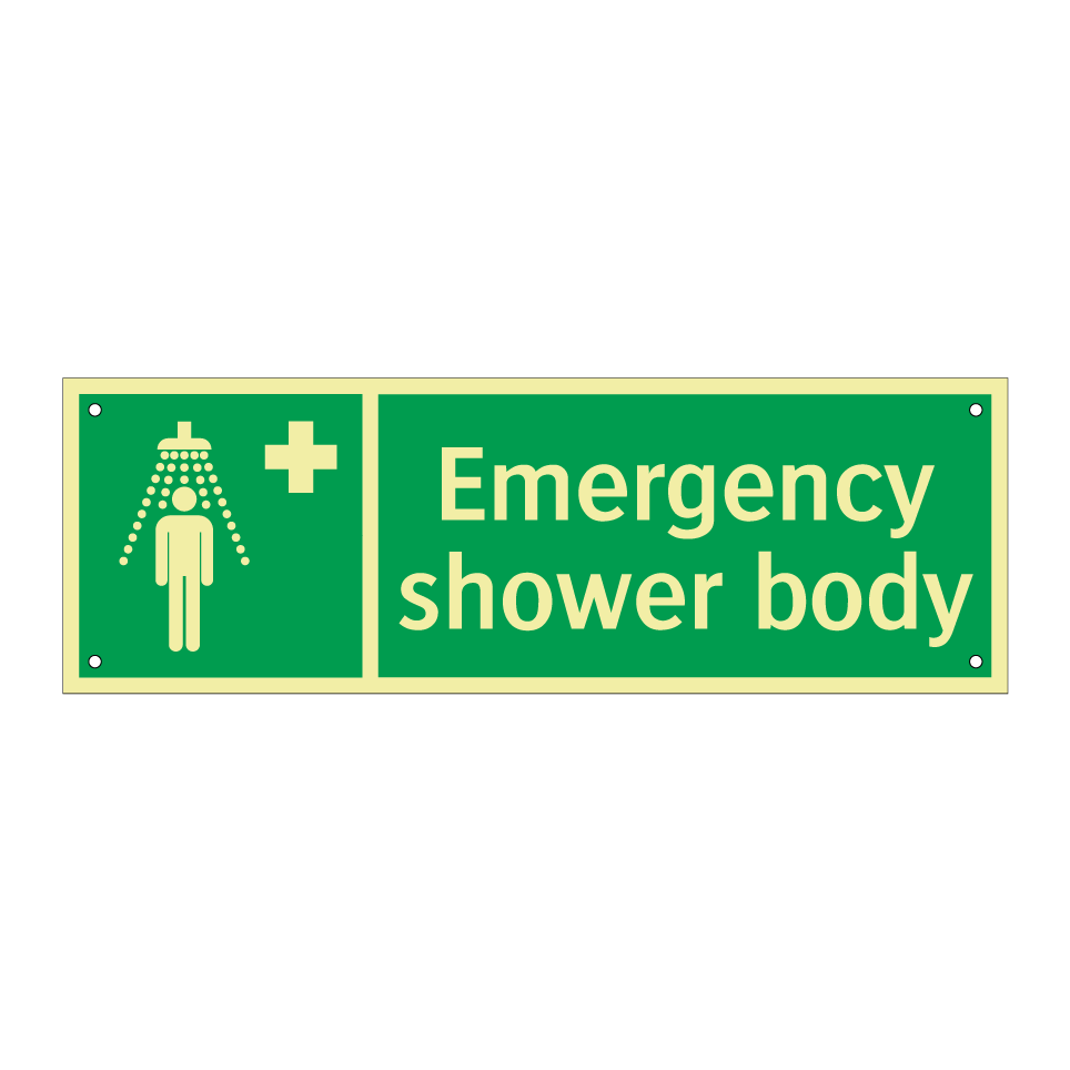 Emergency shower body