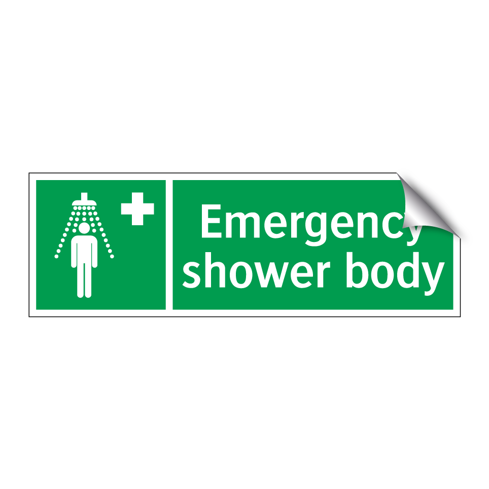 Emergency shower body