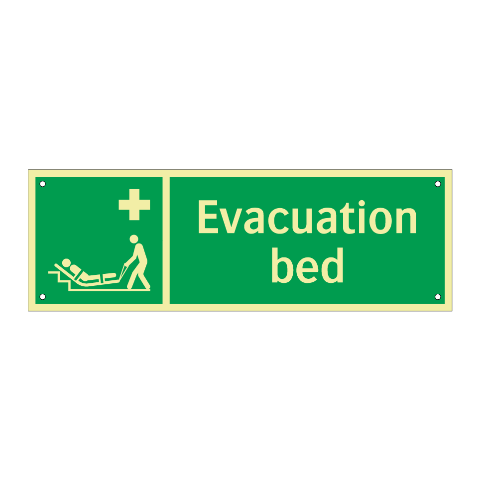 Evacuation bed