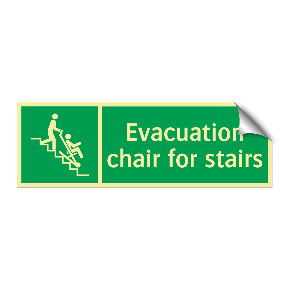 Evacuation chair for stairs