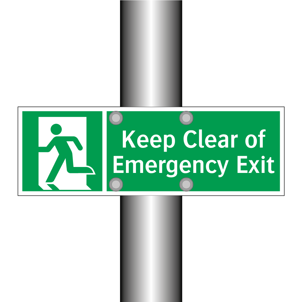 Keep Clear of Emergency Exit