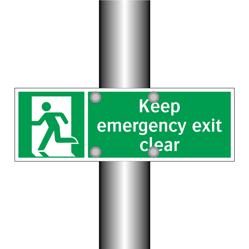 Keep emergency exit clear
