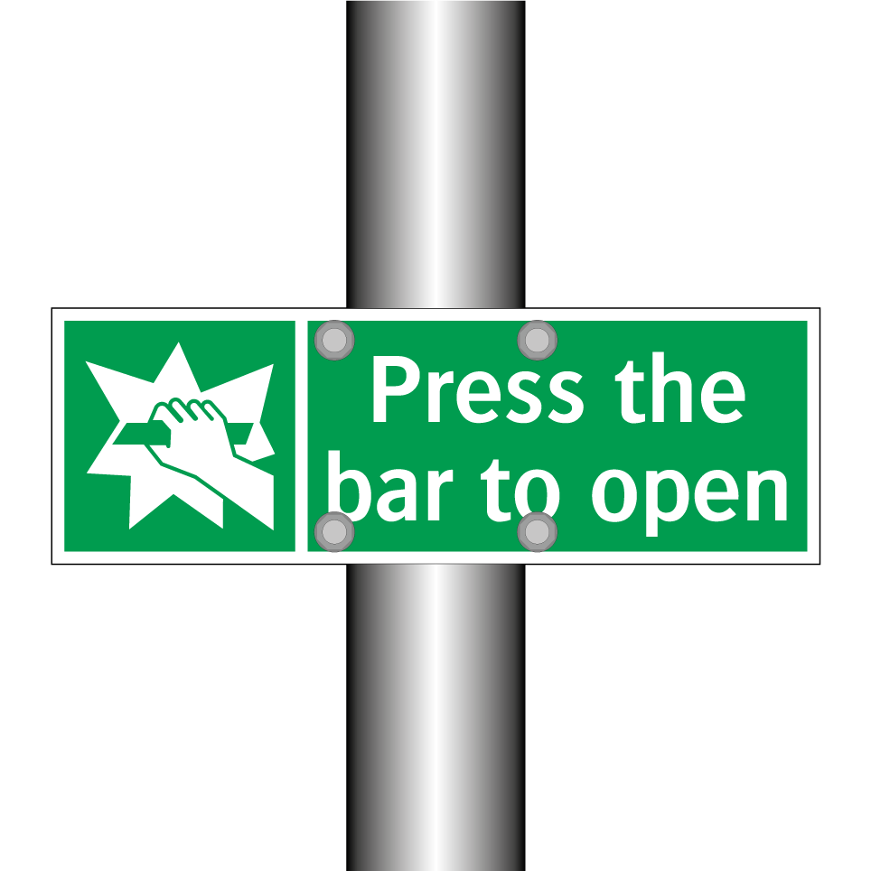 Press the bar to open