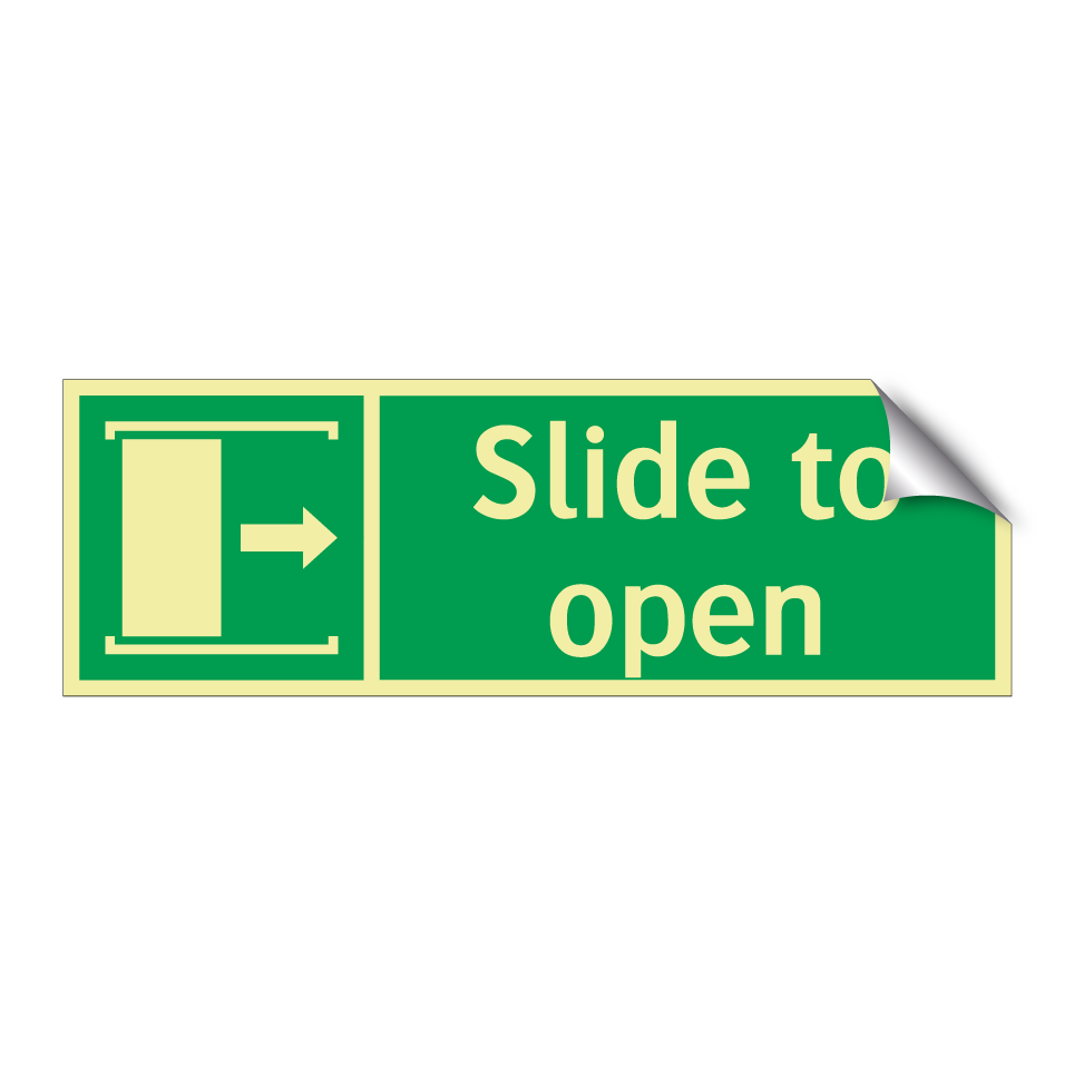 Slide to open