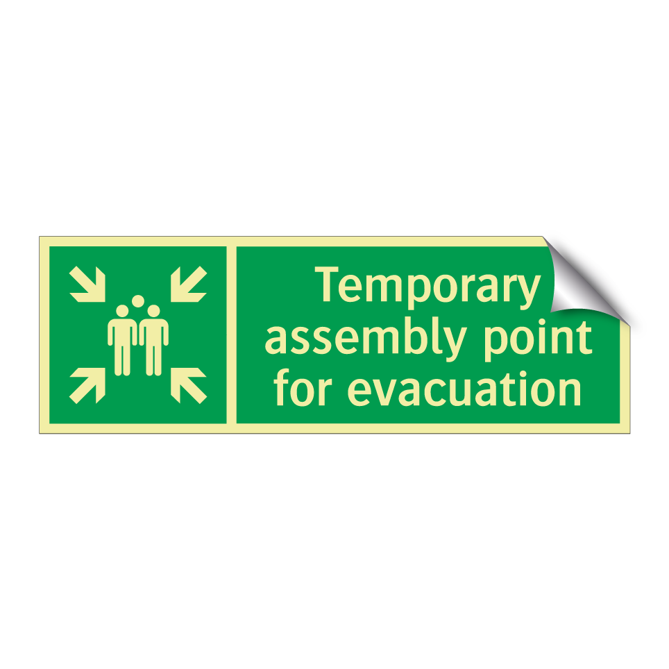 Temporary assembly point for evacuation