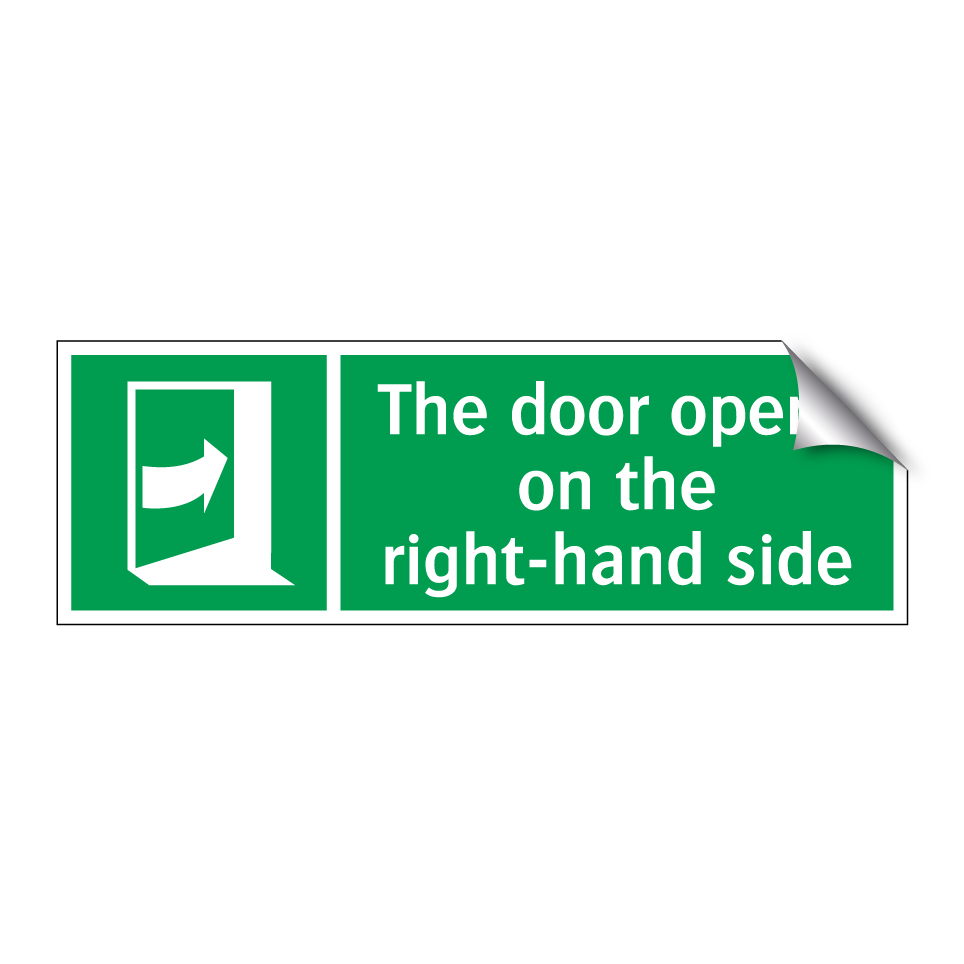 The door opens on the right-hand side