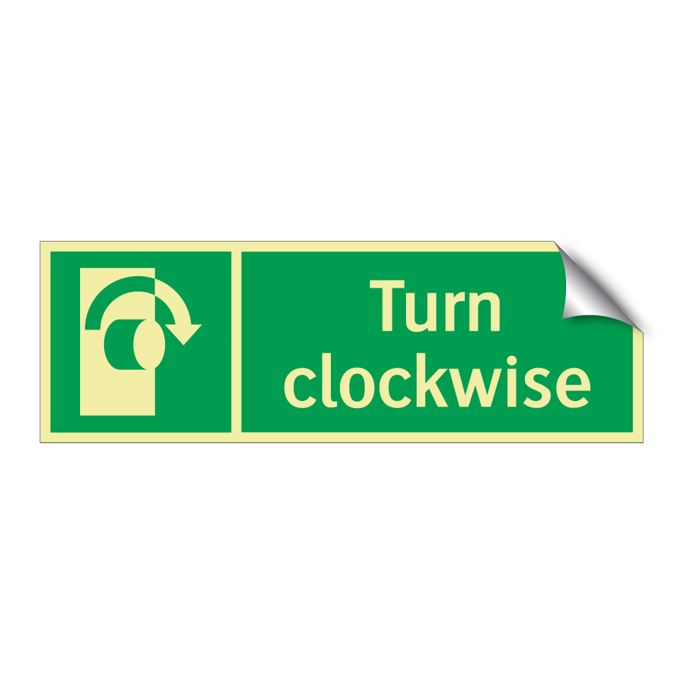 Turn clockwise