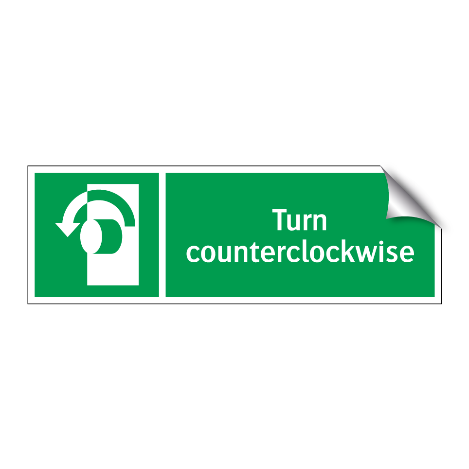 Turn counterclockwise