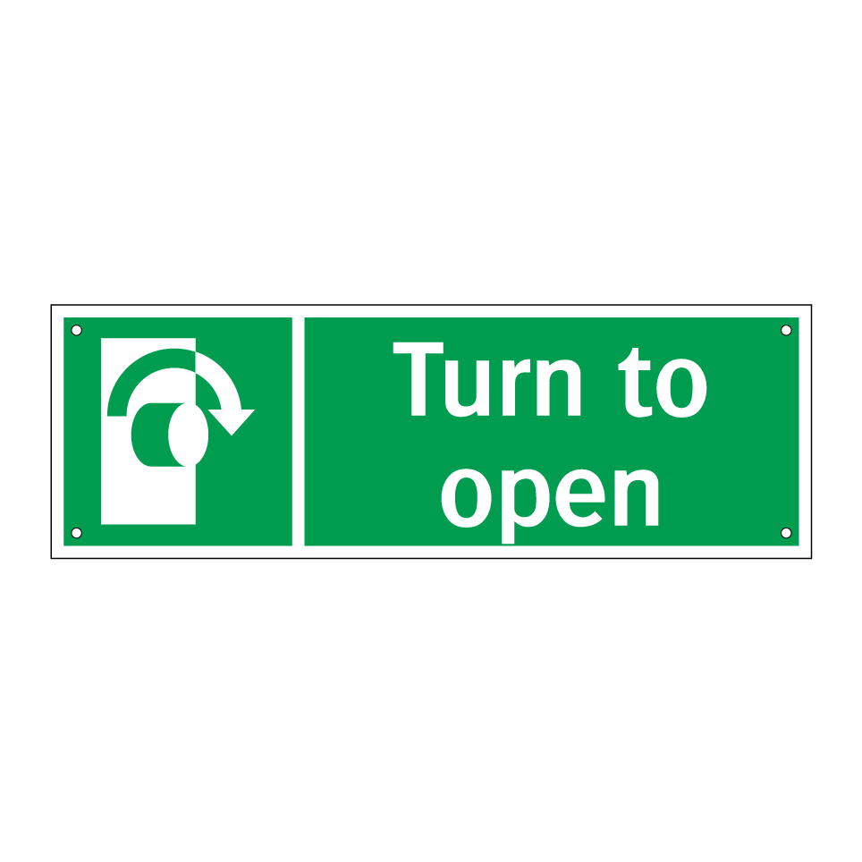 Turn to open