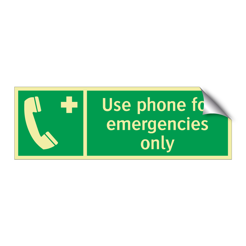 Use phone for emergencies only