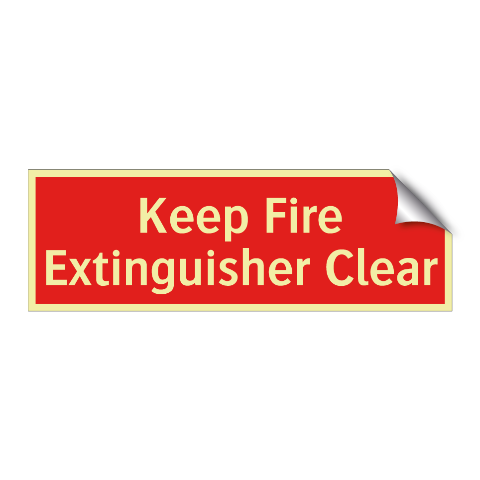 Keep Fire Extinguisher Clear