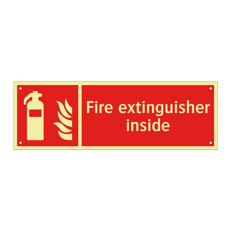 Fire extinguisher inside