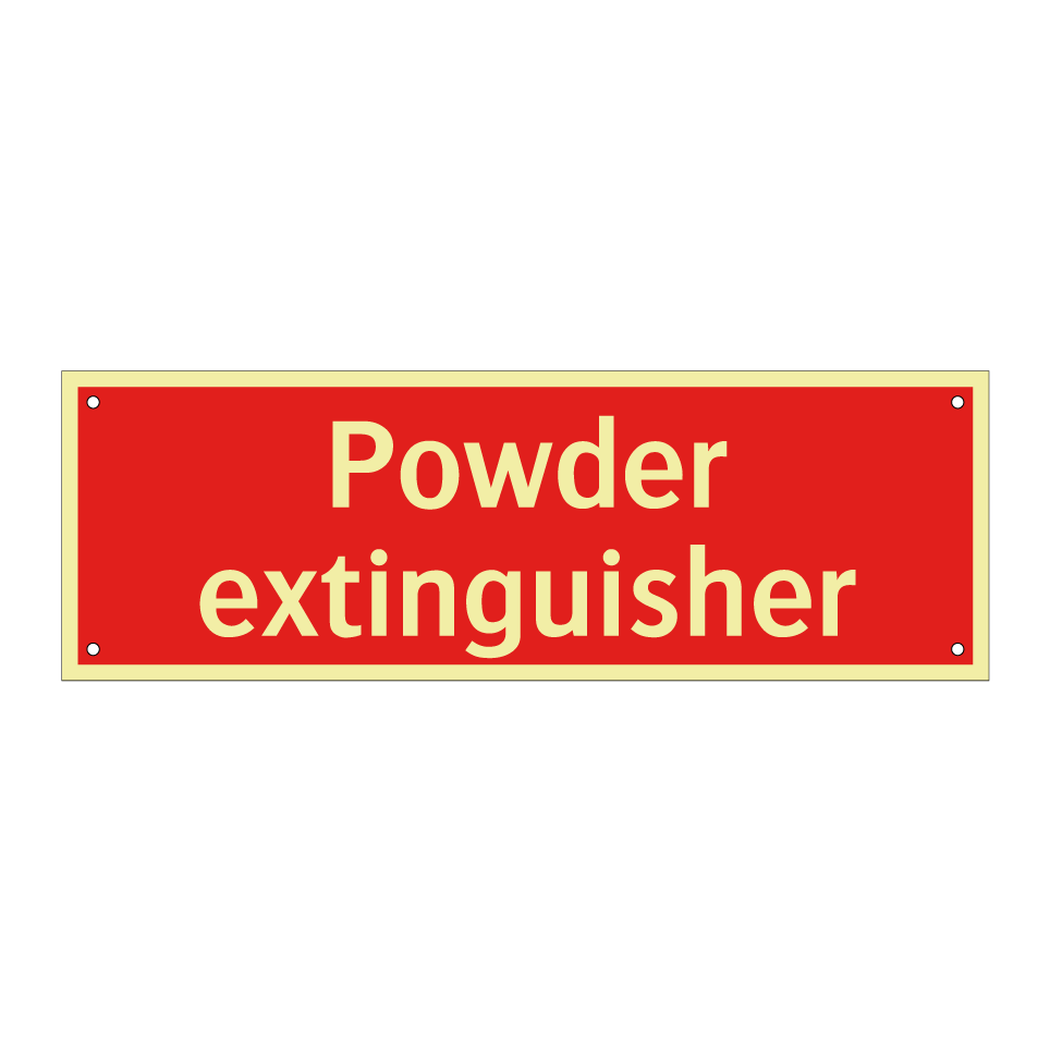 Powder extinguisher