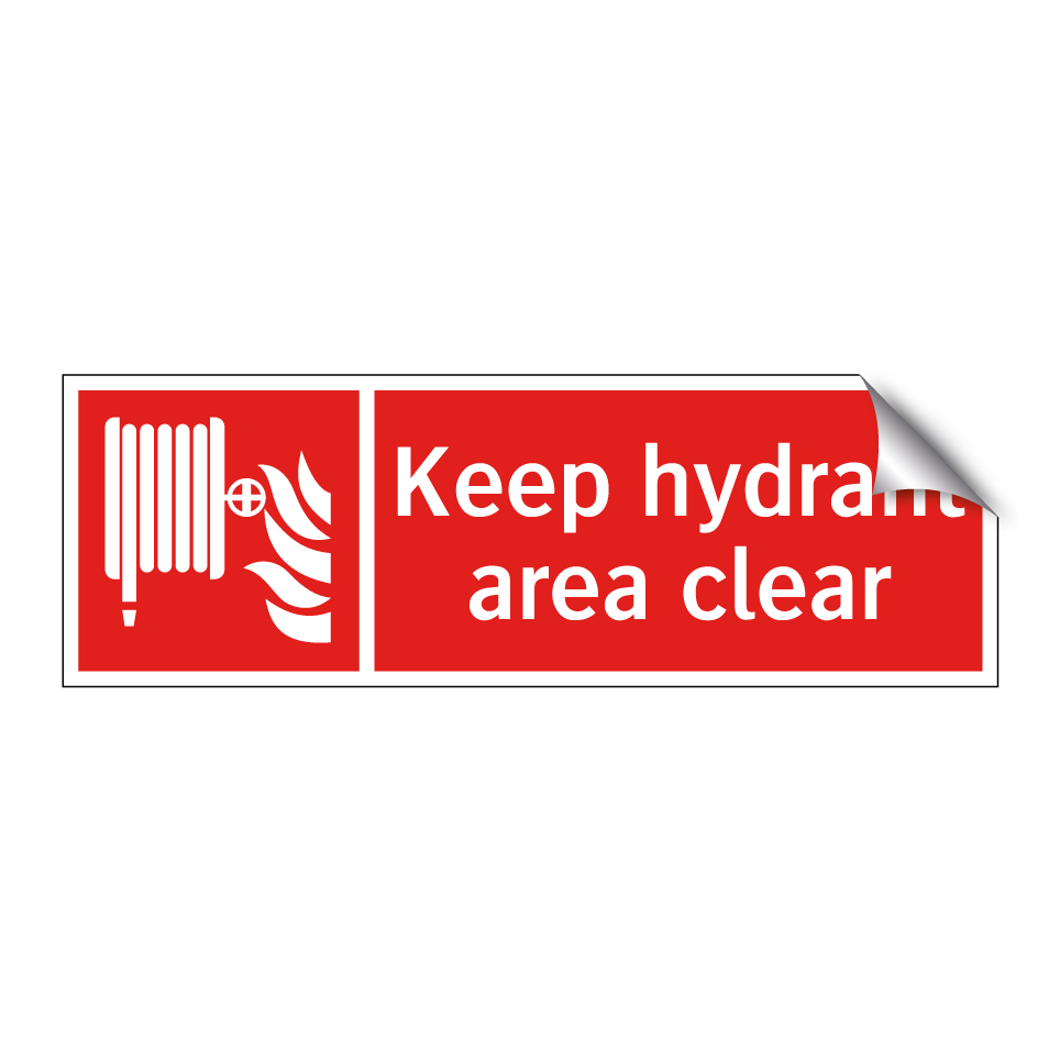 Keep hydrant area clear